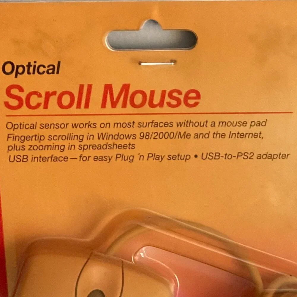 Vintage NOS Optical Scroll Mouse USB PS2 Compatible by Compaq - Picture 2 of 7